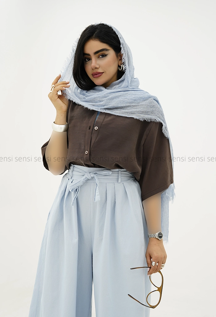 شومیز باکسی پری پشت پیله کد1005923